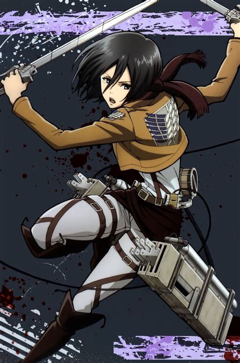 mikasa fanart|mikasa ackerman official art.